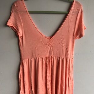 Urban Outfitters medium ballet top peach pink color